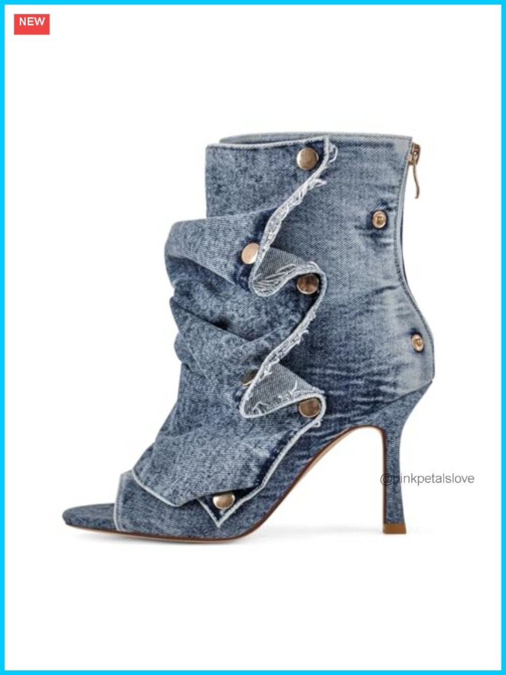 Women's Peep Toe Slouchy Ankle Booties Faux Leather Kitten Heel Boots
